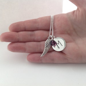 ANGEL WING NECKLACE, Jewelry, Necklaces, Angel Wing Necklace, Religious Jewelry, In Memory Jewelry, Remembrance Jewelry, Under 50 Dollars image 2