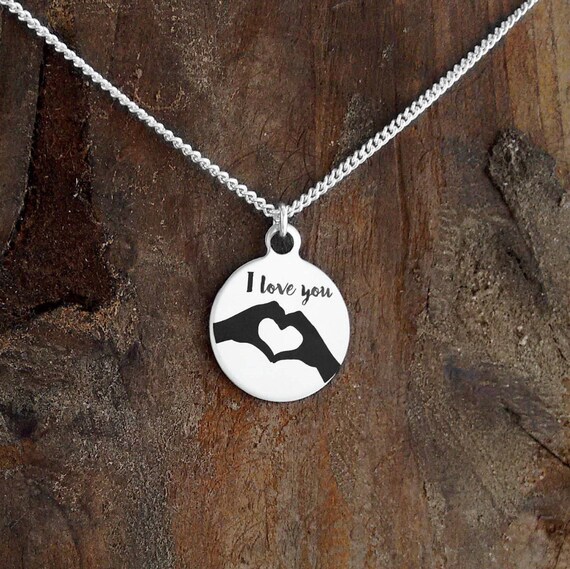 Etsy love necklace discount
