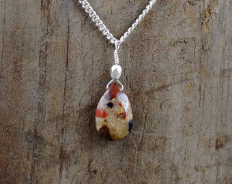 Chalcedony Necklace, Gemstones, Natural, Meaningful Gifts, Animal Rescue, Unique Jewelry, One of A Kind, Boho, High Quality Jewelry