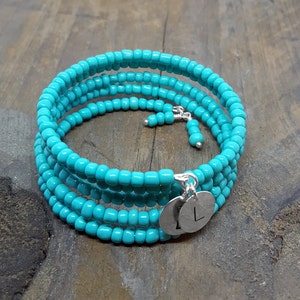 WRAP BRACELET, Memory Wire,Turquoise Cuff Bracelet,Boho,Wrap Bracelet,Animal Rescue,Good Causes,Stylish Jewelry,Made in USA,Custom