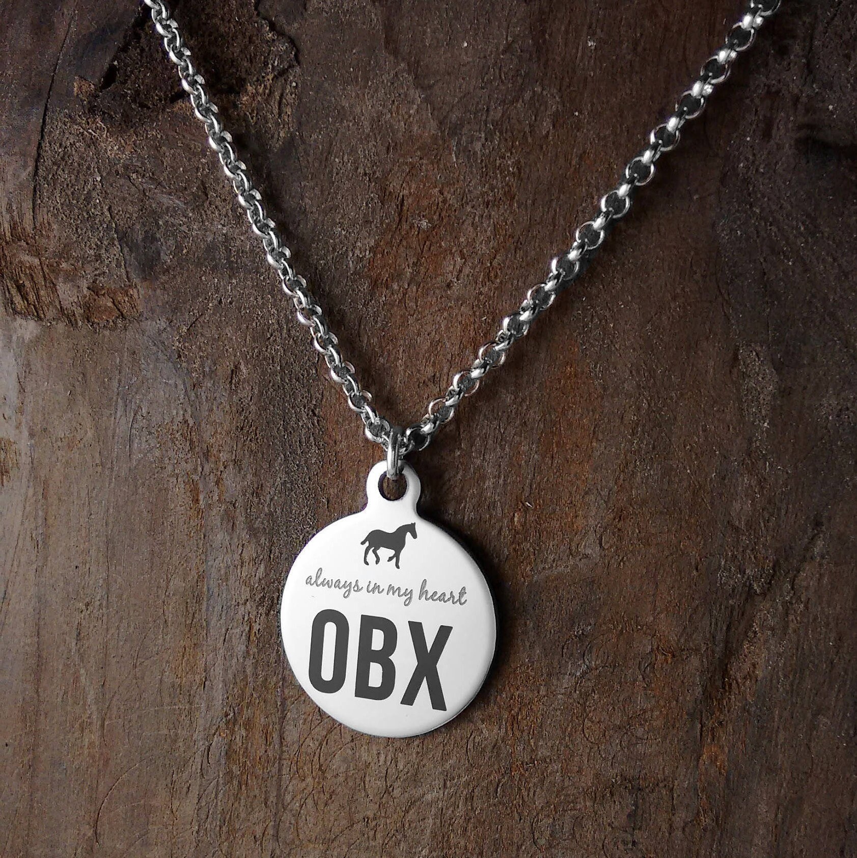 North Carolina, Ocean, OBX, Vacation, Keepsake Necklace, Always in my heart, horses, good causes, Outer Banks, Wild Horses, Gift Wrapped
