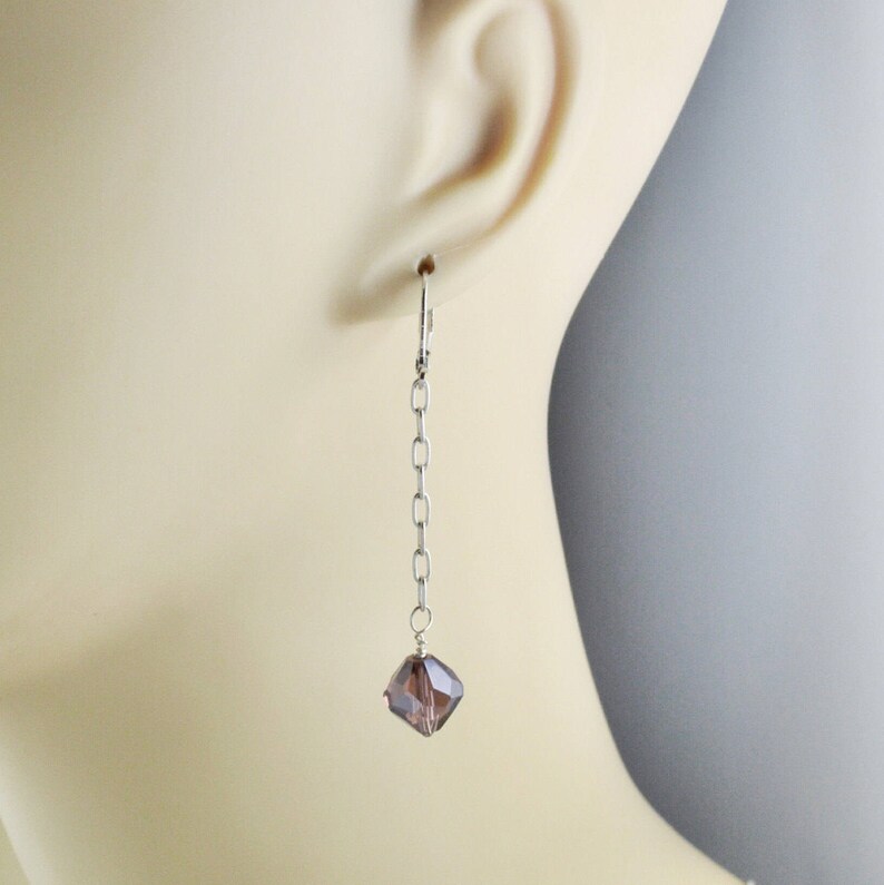Popular Jewelry Choice of Colors Chain Earrings Gifts for Women Good Causes LONG EARRINGS Birthstone Jewelry Dangle Earrings