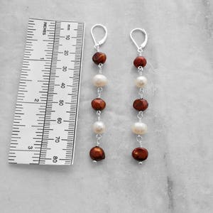 Custom Made Jewelry, Leverback, Sundance Style, Popular Jewelry, Espresso Dangle Earrings, Nickel Free, Special Gift, Under 30 Dollars image 3