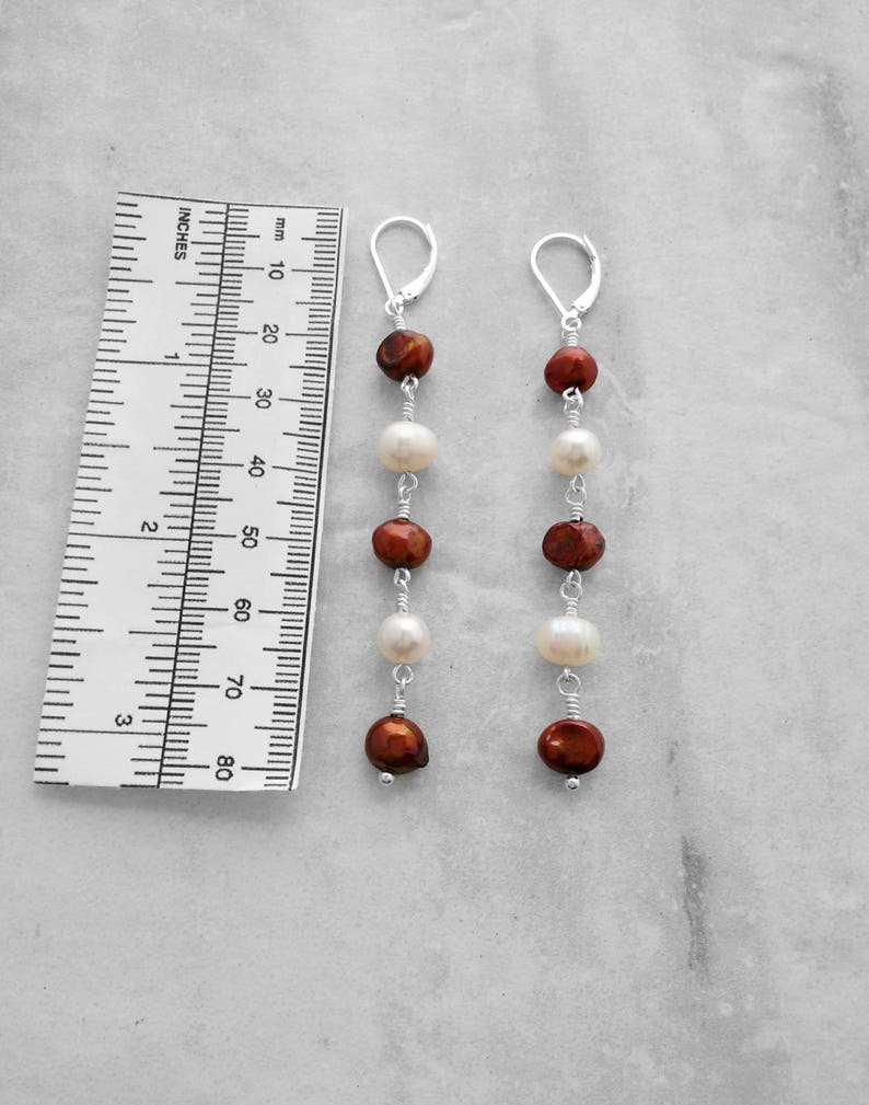 Custom Made Jewelry, Leverback, Sundance Style, Popular Jewelry, Espresso Dangle Earrings, Nickel Free, Special Gift, Under 30 Dollars image 3