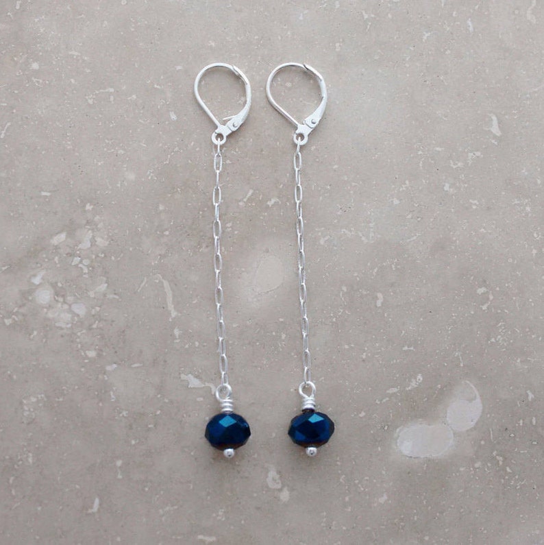 Popular Jewelry Choice of Colors Chain Earrings Gifts for Women Good Causes LONG EARRINGS Birthstone Jewelry Dangle Earrings
