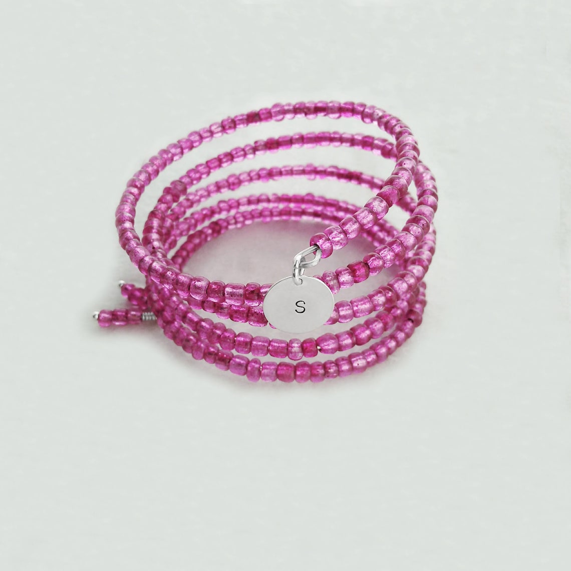 Pink Bracelet Pink Jewelry Custom Bracelet One Size Fits Etsy