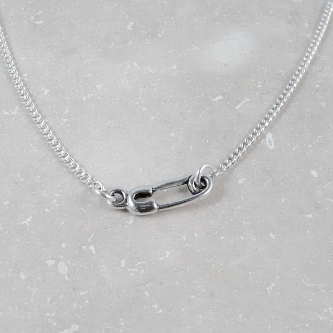Safety Pin, Safety Pin Solidarity Necklace, Safe Space Necklace, LGBTQ
