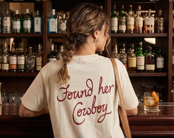 Comfort Colors® Found Her Cowboy Tshirt, Cowgirl Bride Tee, Western Wedding Shirt, Country Bridal Top, Bachelorette