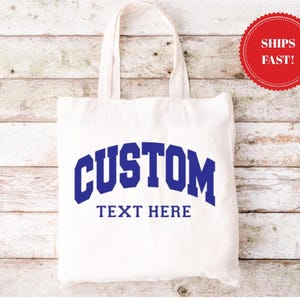 Custom Tote Bag, Personalized Tote Bags, Promotional Tote Bag, Your Text, Image, Trade Show Gift Bag, Custom Shopper, Shopping Bags,