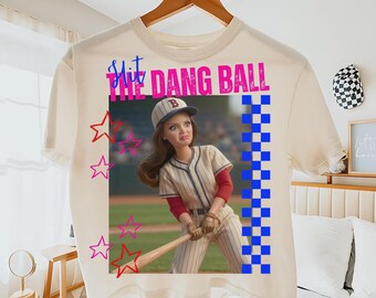 Hit The Dang Ball Baseball Mom Shirt, Game Day Softball Baseball Mama Tshirt, Softball Ball Mom Tee