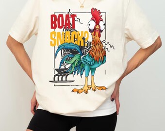 Boat Snack Hei Hei Shirt, Disney Snacks Shirts, I'm Here For The Snacks shirt, Disney Moana Shirt, Moana Chicken Shirt, Hei Hei Sweatshirt,