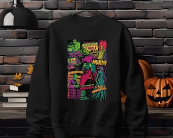 Chemise Universal Monsters, sweat à capuche momie