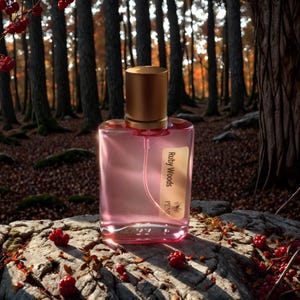 Perfume Ruby Woods – Fragancia unisex de granada y sándalo / Eau de Parfum afrutado y amaderado / Aroma natural personalizado (30 ml)