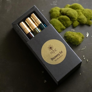 Perfume Discovery Set – 3 x 5ml Niche Fragrance Sprays | Unisex Eau de Parfum | Scent Sampler Trio | Gift for Her or Him