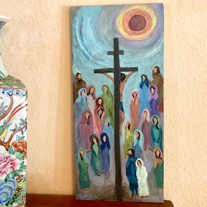 Jesus&#39; Crucifixion with Crowd - digital
