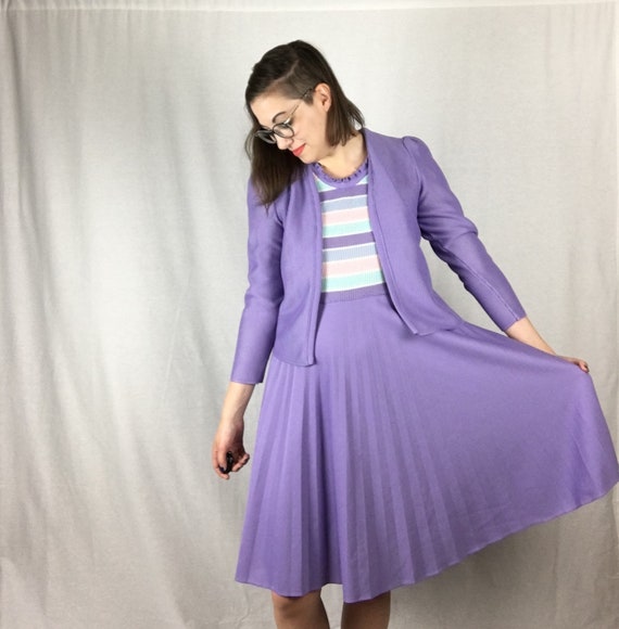 Vintage Pastel 1970s Franco Verdi Dress Suit - image 1