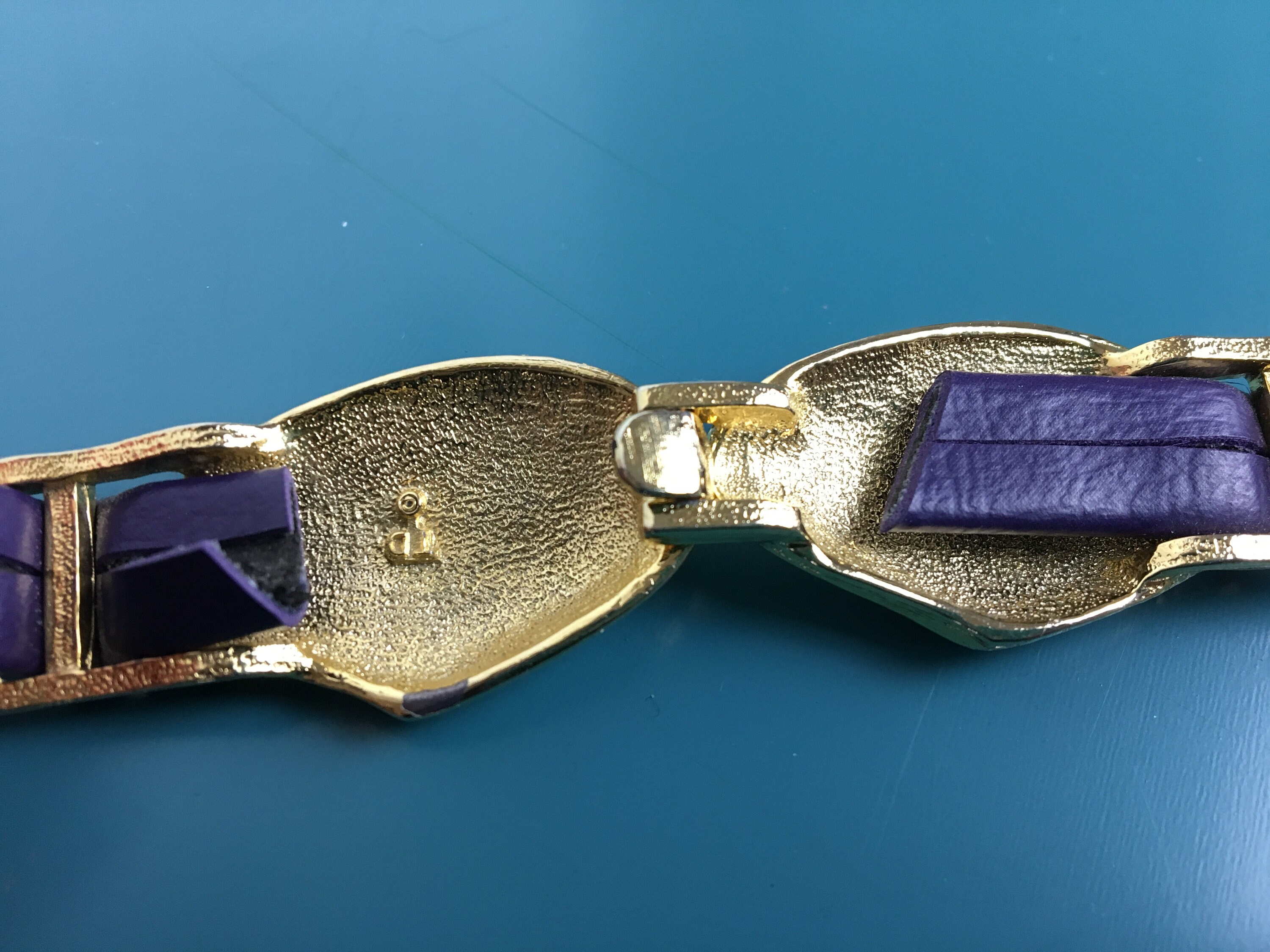 Vintage Purple Gold Sea Shell Clasp Belt - Etsy