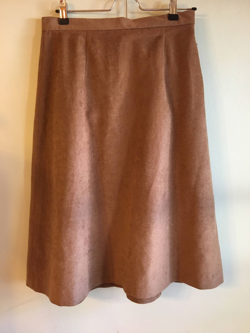 Vintage Faux Suede Skirt