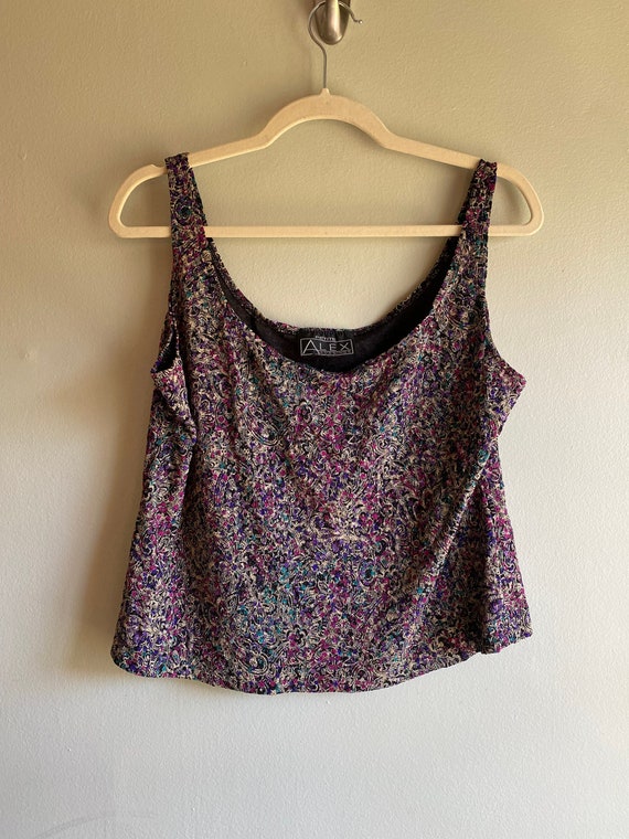 Vintage Plus Size Formal Sparkle Tank