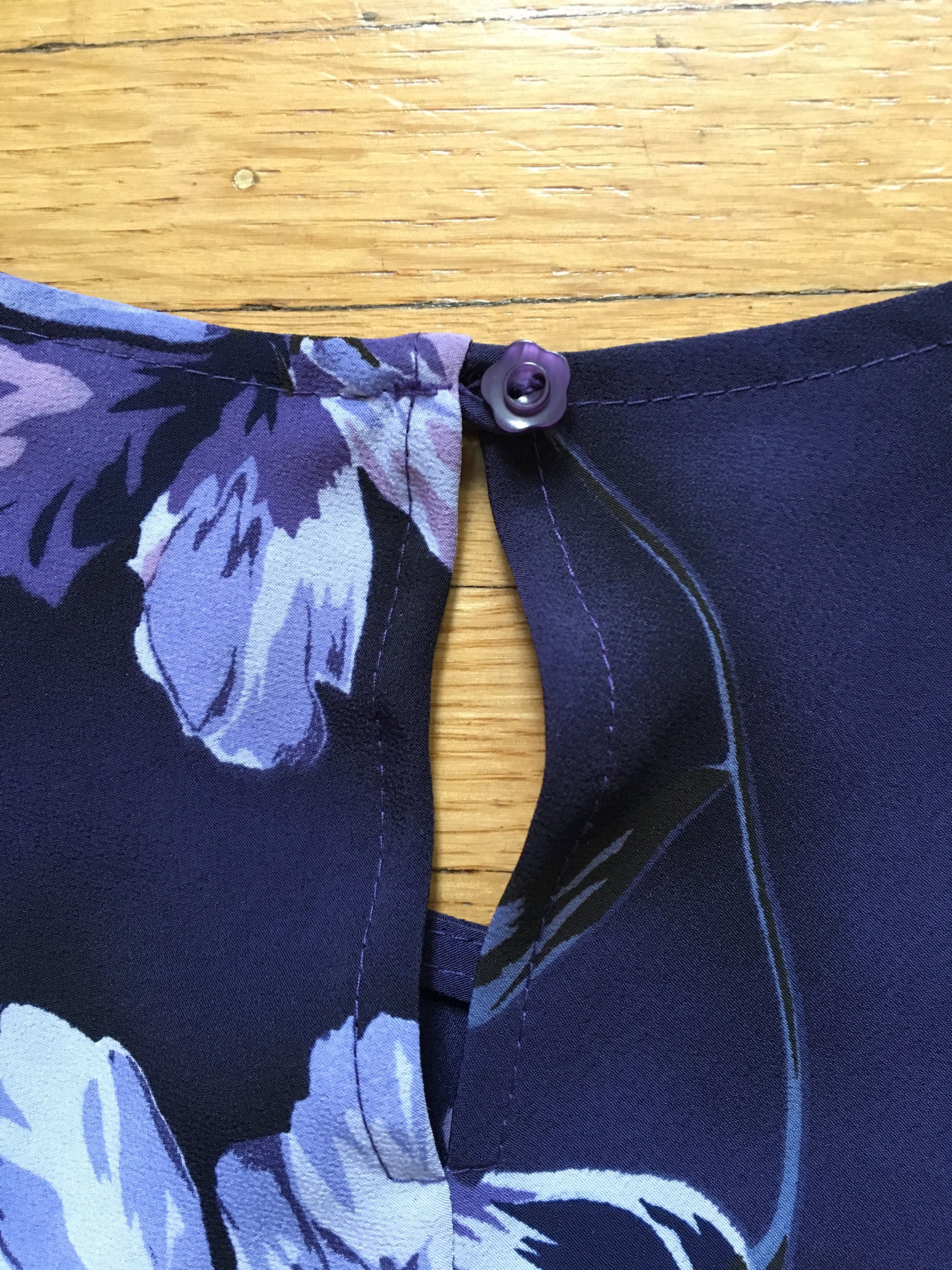 Vintage 1990s Fashion Bug Purple Floral Sleeveless Mini