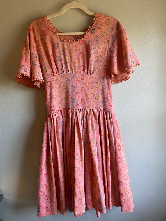 Vintage 1960s Peach Party Dress - image 3