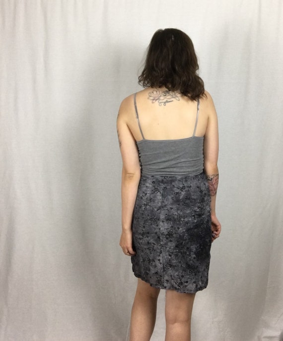 Vintage 1990s Rampage Pencil Skirt Black and Gray… - image 3