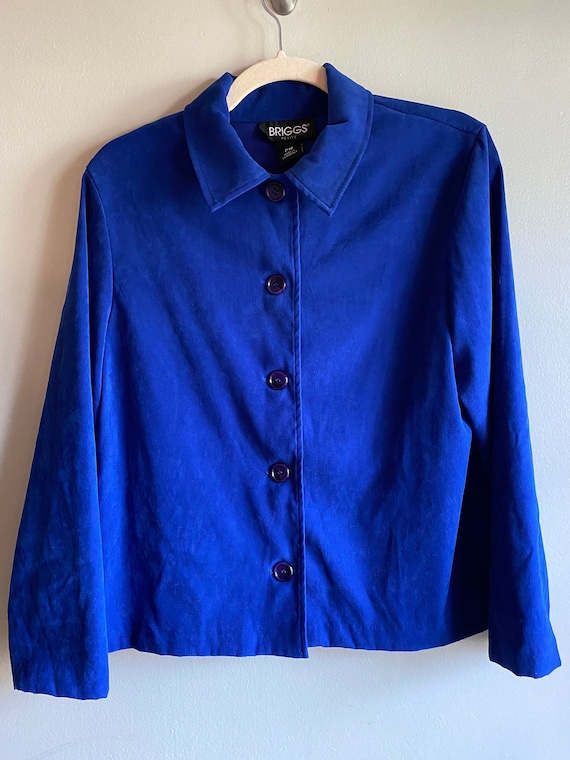 Vintage blue jacket faux - Gem
