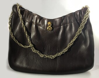 Vintage Ande Brown Leather Clutch