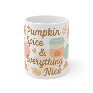 Pumpkin Spice Coffee Mug: Cozy Autumn Ceramic Drinkware