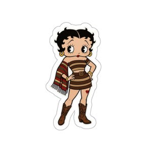 Retro Betty Boop Die-Cut Stickers | Vintage Aesthetic, Laptop Decor, Cute Gift, Fun Collectibles, Cartoon Art