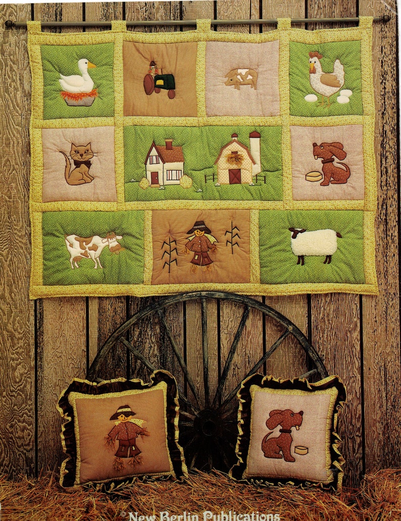 Farm Country Appliques for Quilt or Wall Hangings Etsy