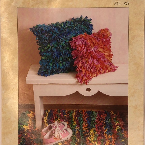 Shaggy Chic Pattern and Instructions for a rug and pillow (free shipping)