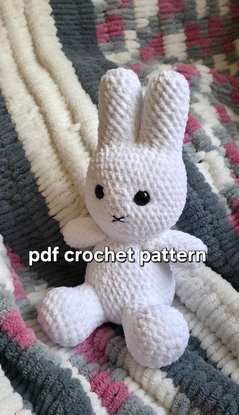 Miffy Bunny Plushie Crochet Pattern PDF
