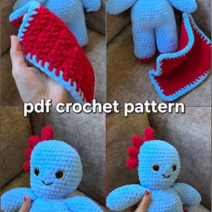 Diseño de peluche hecho a mano de Igglepiggle en PDF / El Jardín Nocturno / Patrón de amigurumi a crochet para principiantes