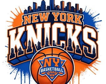 Knicks Champions PNG, diseño de camiseta para aficionados al baloncesto de Nueva York, descarga instantánea