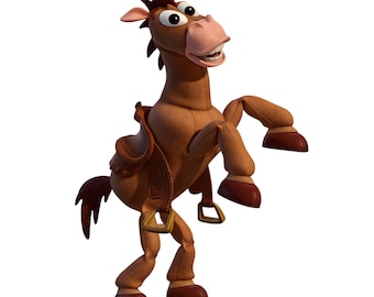 Bullseye aus Toy Story (PNG), Aquarell-Pferde-Clipart, Cartoon-Figur (digitaler Download)