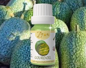 Moroccan Colocynth Oil | Natural Cosmetic Botanical Plant-based Gourd, Bitter Apple, Cucumber Oil for Hair & Skin (1oz/30ml)