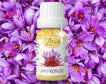 Moroccan Saffron Oil | Natural Cosmetic Botanical Plant-based Oil for Hair & Skin (1oz/30ml)