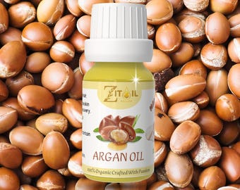 Aceite de argán marroquí / Aceite botánico natural para el cabello y la piel (30 ml)