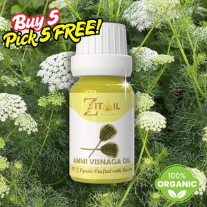 Ammi Visnaga Oil Moroccan | Khella Oil | 100% Organic, Pure & Natural for Hair and Skin | Vegan Beauty Oil | 1oz (30ml) | زيت الخلة