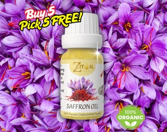 Saffron Oil Moroccan | 100% Organic, Pure & Natural for Hair, Skin | Herbal Vegan Beauty Oil of Morocco  | 1oz (30ml) | زيت الزعفران