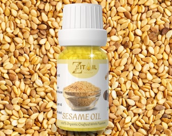 Moroccan Sesame Oil | Natural Cosmetic Botanical Plant-based Oil for Hair & Skin (1oz/30ml)