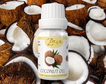 Moroccan Coconut Oil | Natural Cosmetic Botanical Plant-based Oil for Hair & Skin (1oz/30ml)