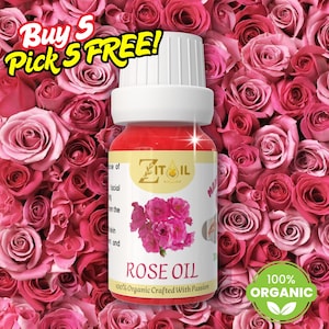 Rose Oil Moroccan | 100% Organic, Pure & Natural for Hair, Skin | Herbal Oil | Vegan Beauty Oil of Morocco | 1oz (30ml) | زيت الورد