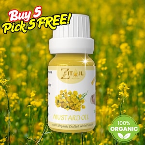 Mustard Oil Moroccan | 100% Organic Pure & Natural for Hair and Skin | Herbal Vegan Beauty Oil of Morocco | 1oz (30ml) | زيت الخردل