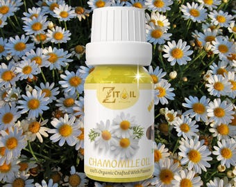 Huile de camomille marocaine | Huile végétale botanique cosmétique naturelle pour cheveux et peau (1 oz/30 ml)