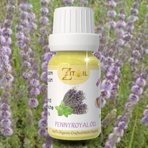 Moroccan Pennyroyal Oil | Natural Cosmetic Botanical Plant-based Flea Mint Oil for Hair & Skin (1oz/30ml)
