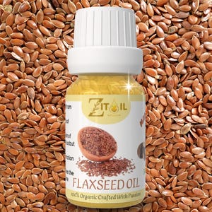 Aceite de linaza marroquí / Aceite de linaza botánico natural para el cabello y la piel (30 ml) imagen 1