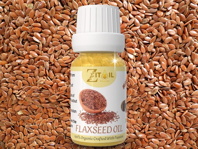 Aceite de linaza marroquí / Aceite de linaza botánico natural para el cabello y la piel (30 ml) imagen 1