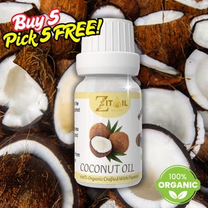 Coconut Oil Moroccan | 100% Organic Pure & Natural for Hair, Skin, Nails | Vegan Beauty Oil of Morocco | 1oz (30ml) | زيت جوز الهند